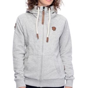 Naketano - zip up hoodie in blue - size m